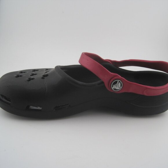 Crocs Classic Clog Mickey Mouse Black Red Slip On Sandals Comfort Women's Size 7 - Picture 2 of 10